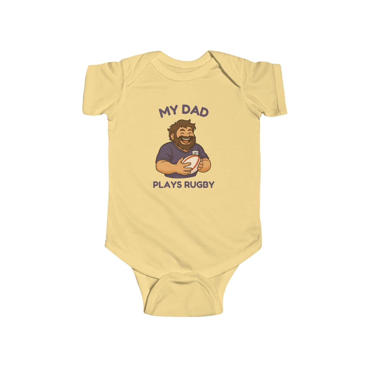 My Dad Plays Rugby  - Short Sleeve Onesie