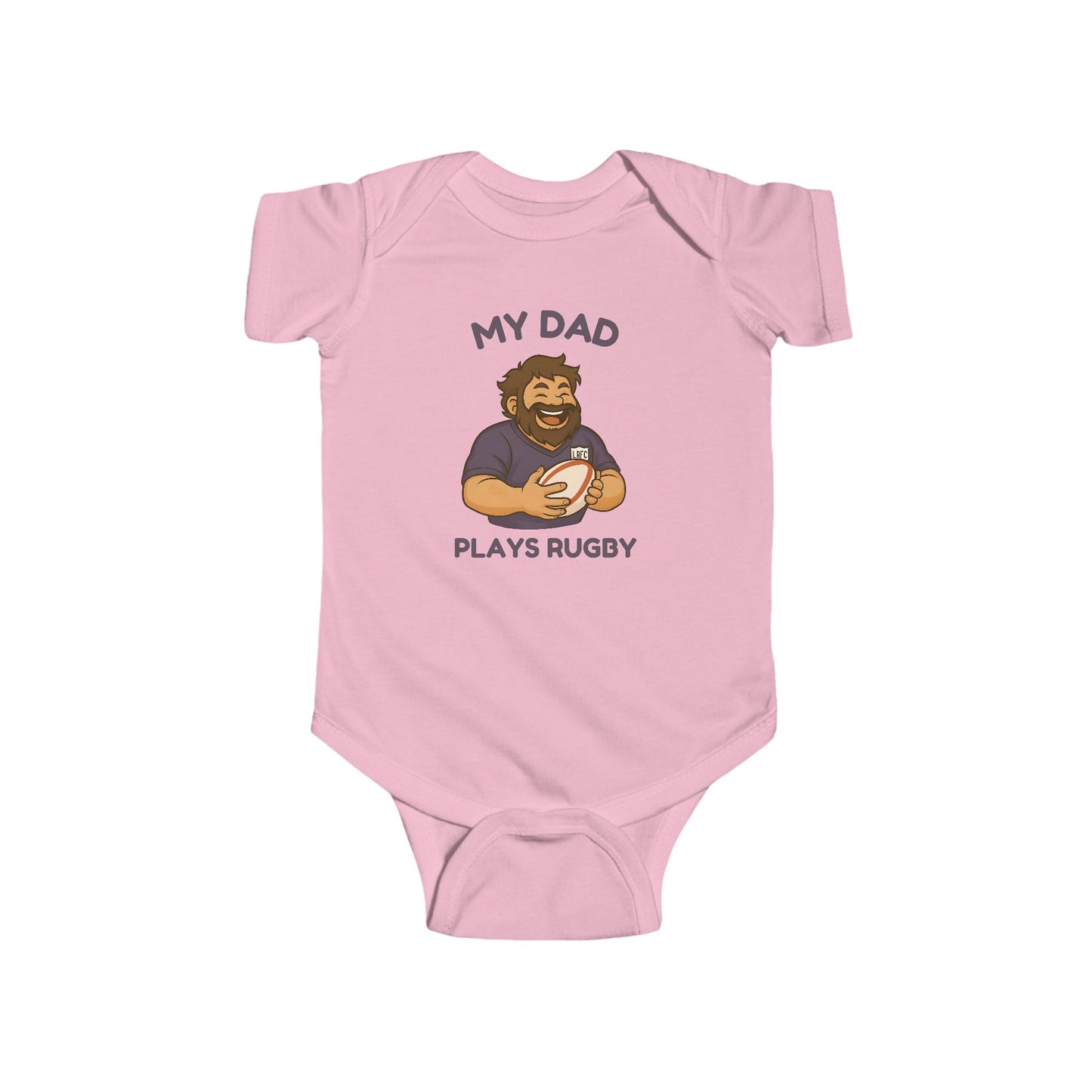 My Dad Plays Rugby  - Short Sleeve Onesie
