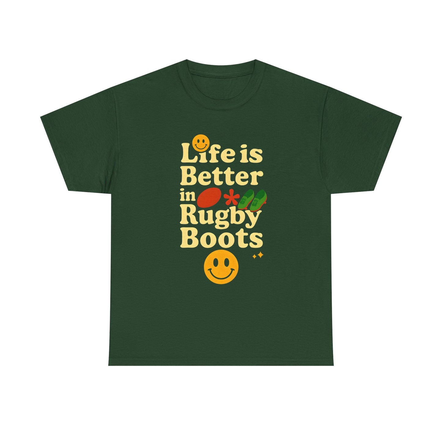 Life is Better in Rugby Boots Unisex T-Shirt