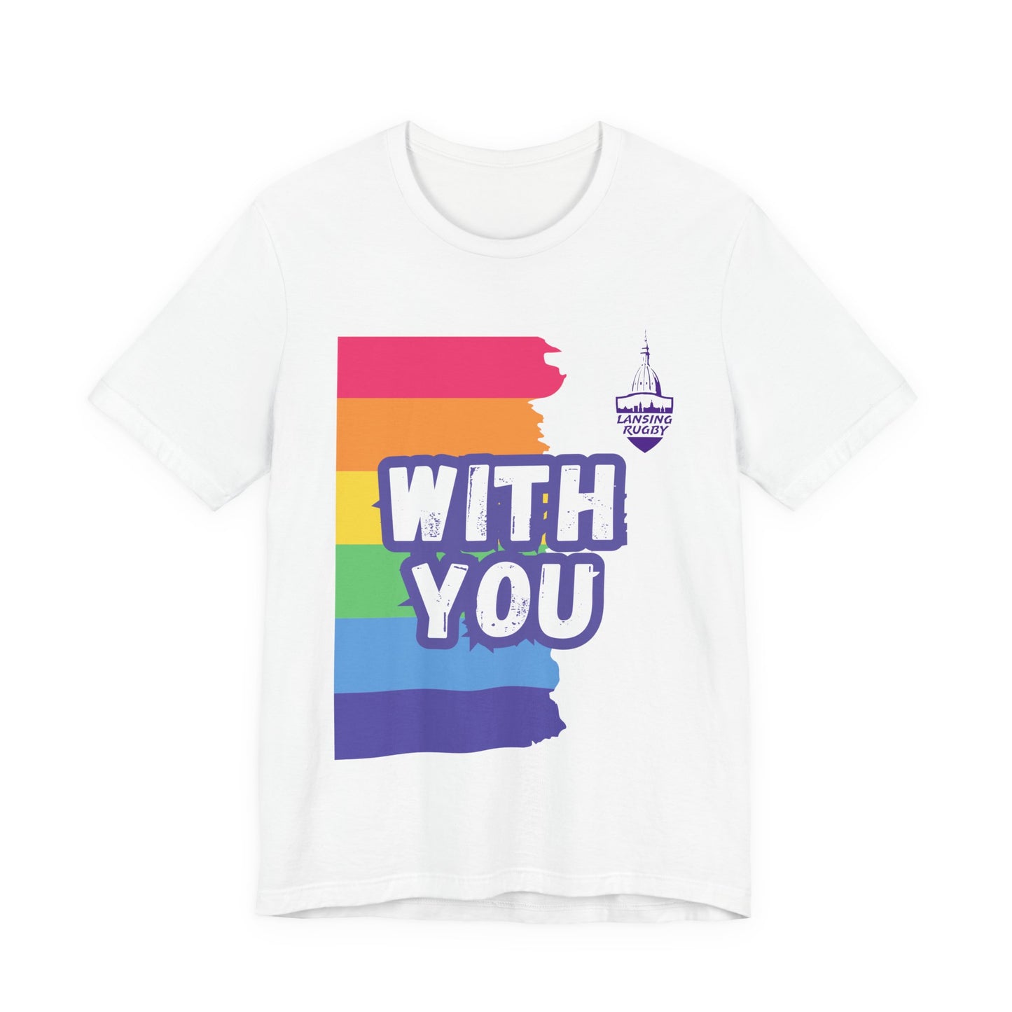 With You (Lansing Rugby ) - Unisex Jersey Short Sleeve Tee