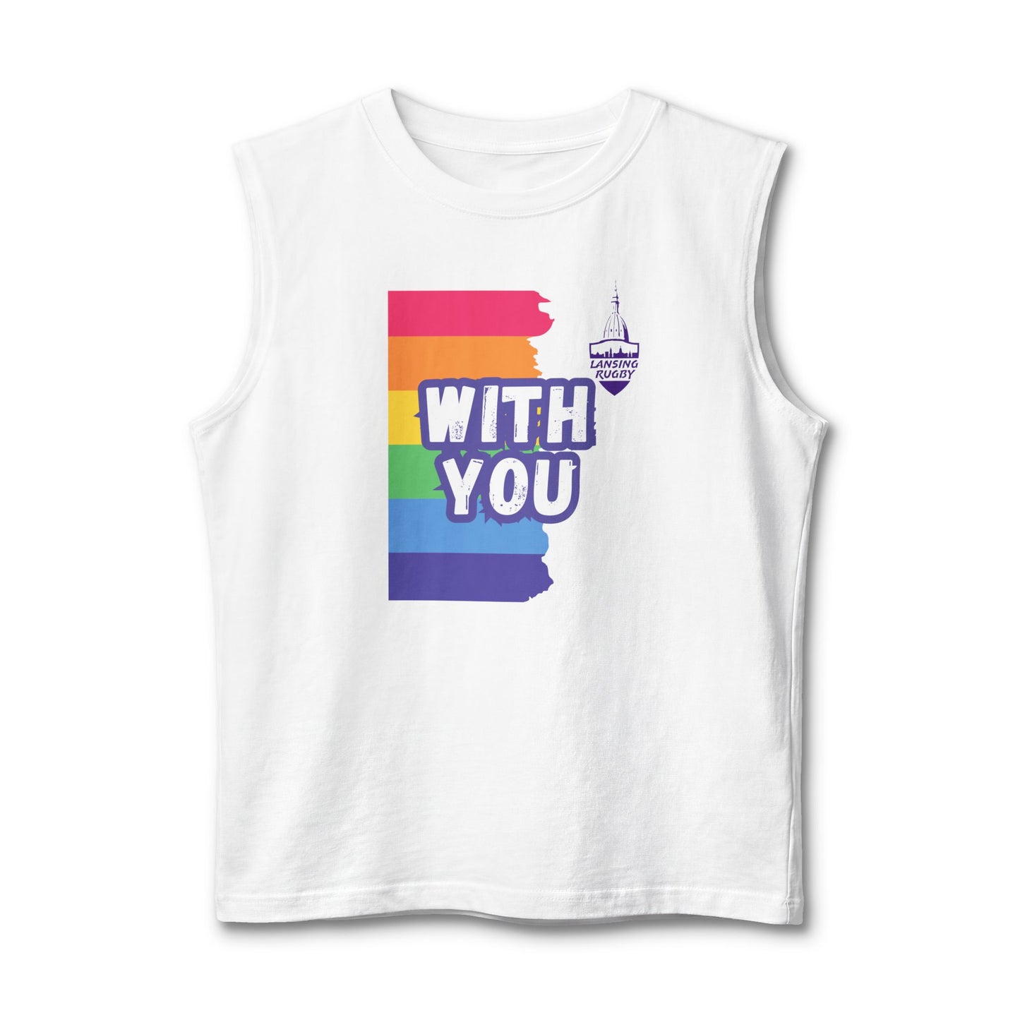 Lansing Rugby Pride - Unisex Jersey Muscle Tank