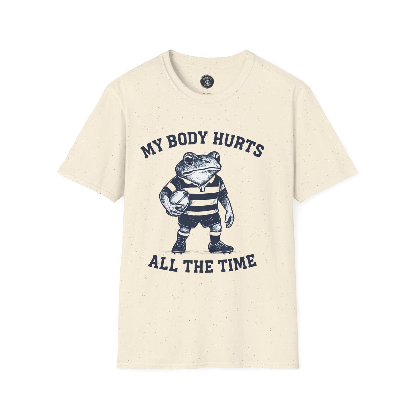 My Body Hurts All The Time - Rugby Frog T-Shirt