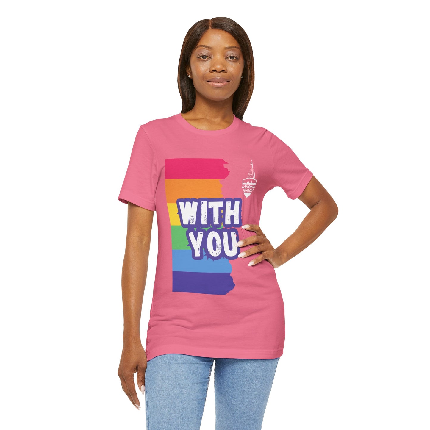 With You (Lansing Rugby ) - Unisex Jersey Short Sleeve Tee
