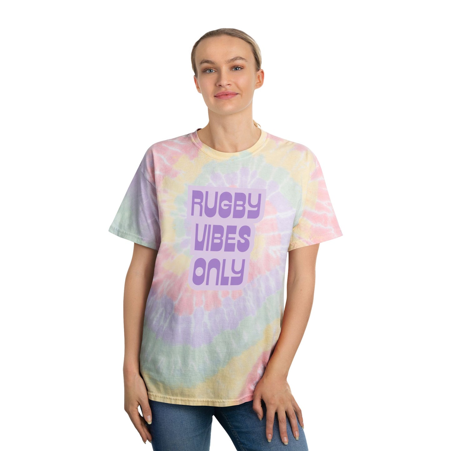Rugby Vibes Only - Tie Dye Adult Unisex T-Shirt