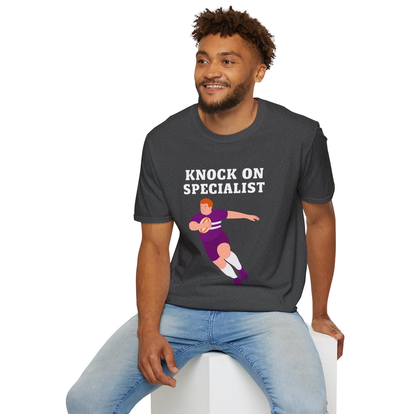 Knock On Specialist - Unisex Softstyle T-Shirt