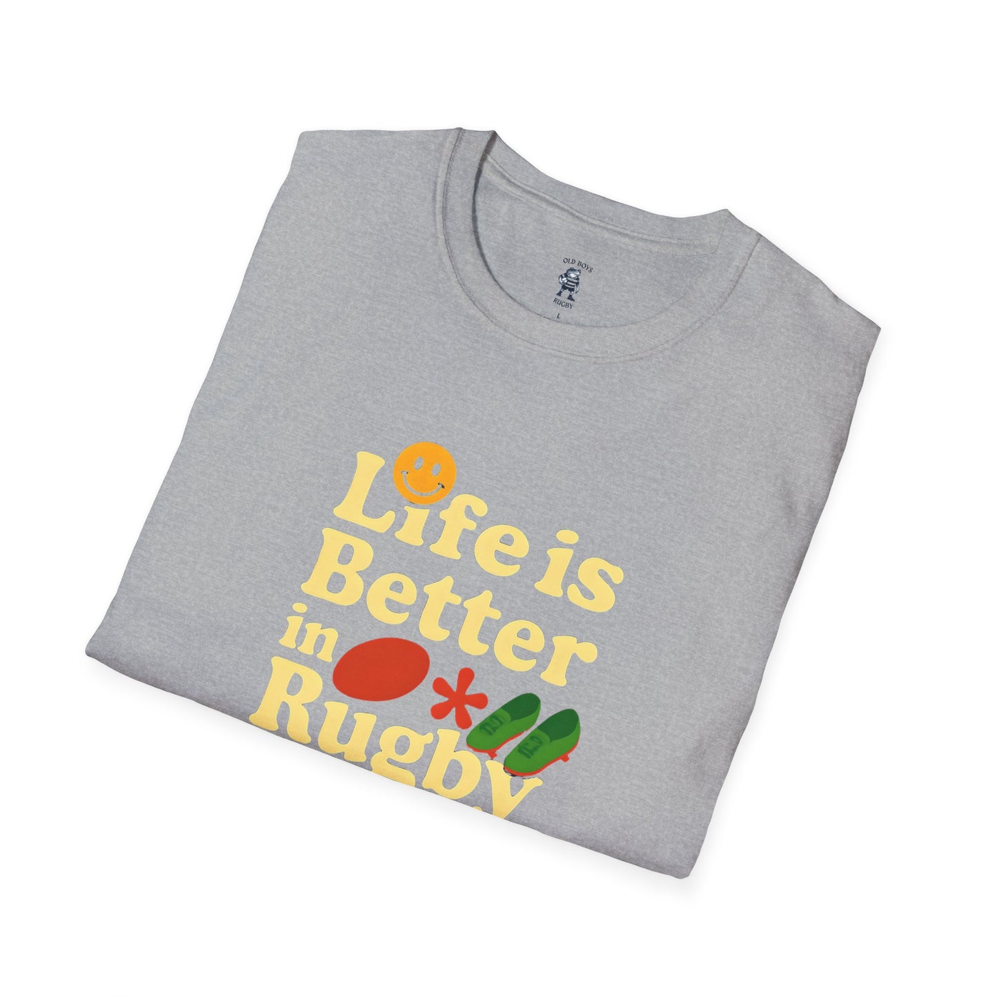 Life is Better in Rugby Boots Unisex T-Shirt