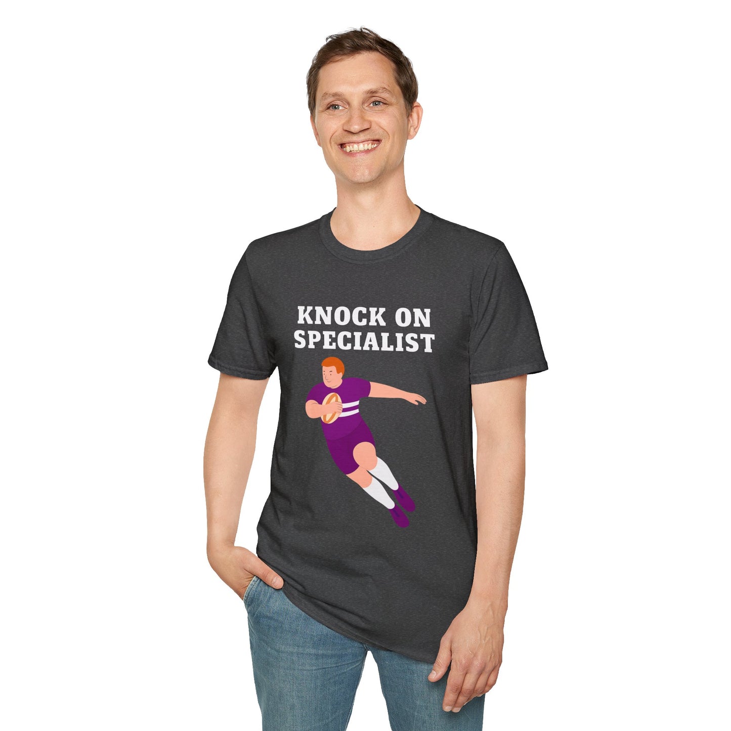 Knock On Specialist - Unisex Softstyle T-Shirt