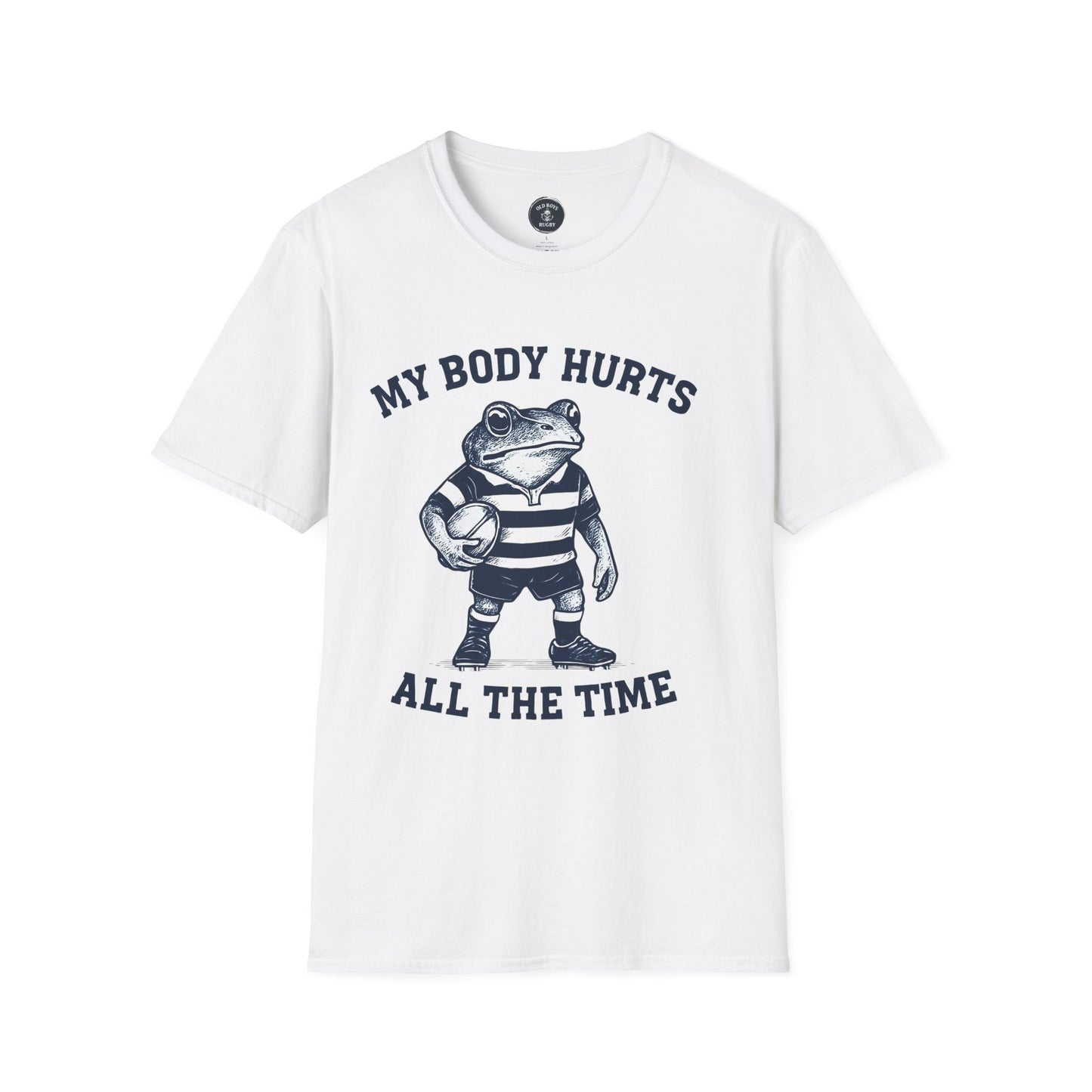 My Body Hurts All The Time - Rugby Frog T-Shirt