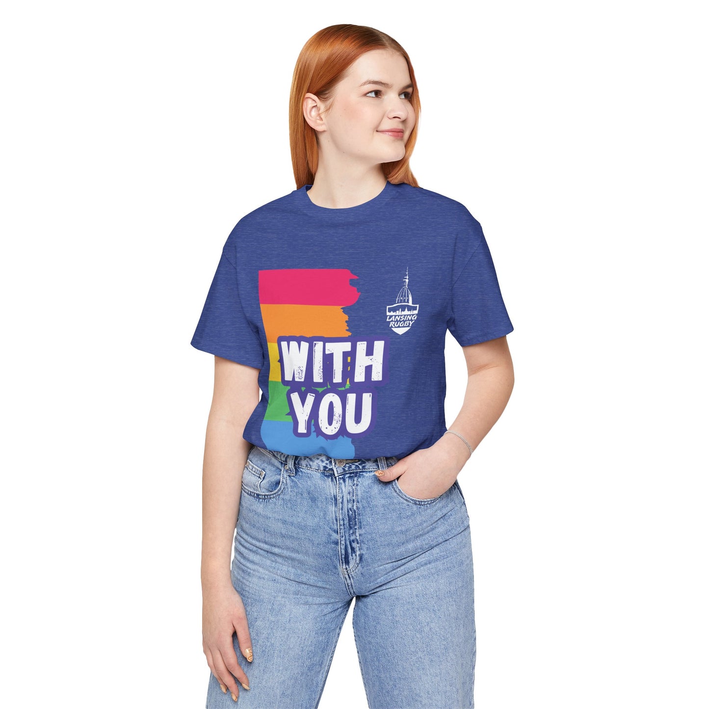 With You (Lansing Rugby ) - Unisex Jersey Short Sleeve Tee
