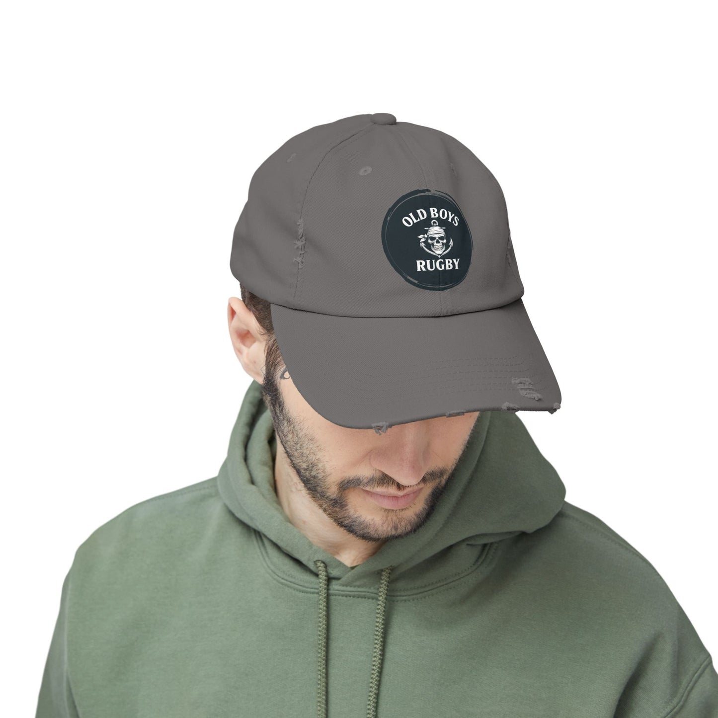 Old Boys Logo - Unisex Distressed Cap