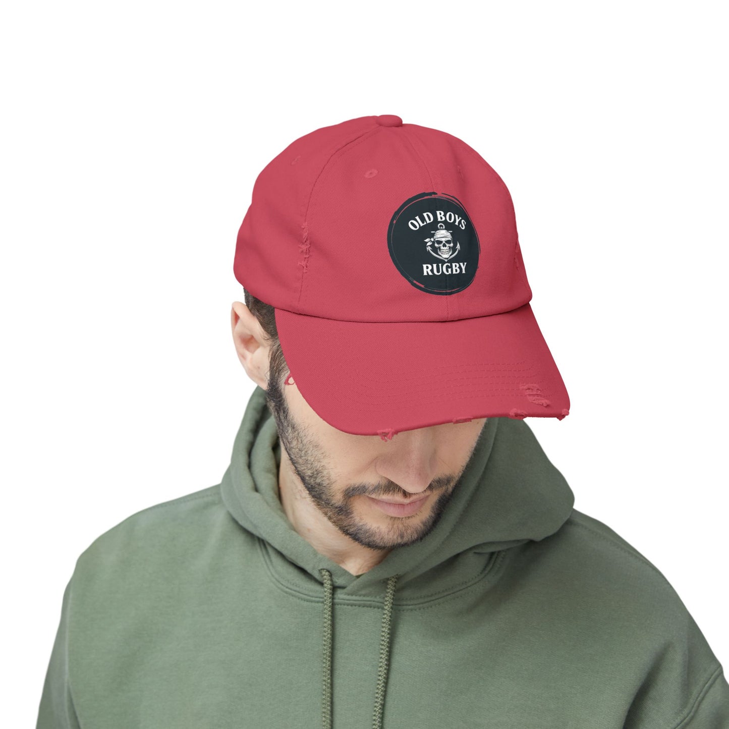 Old Boys Logo - Unisex Distressed Cap