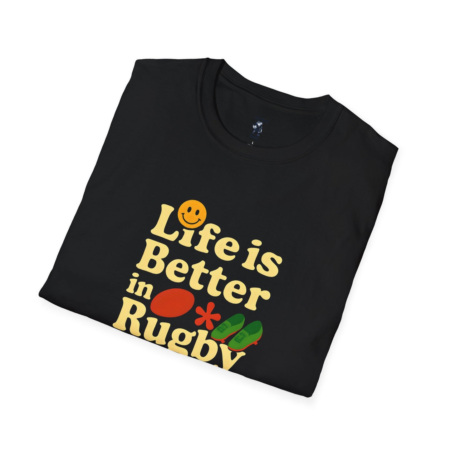 Life is Better in Rugby Boots Unisex T-Shirt