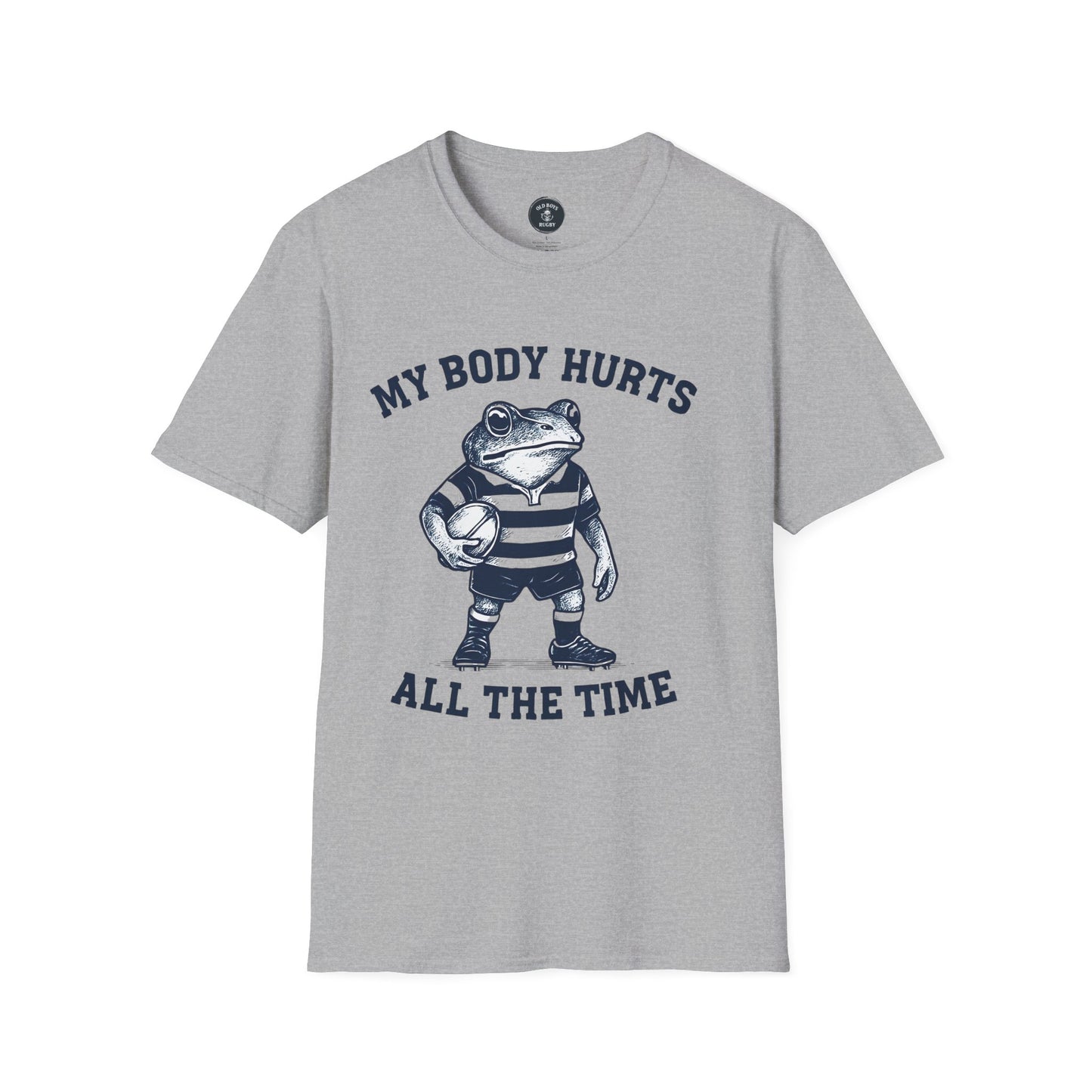 My Body Hurts All The Time - Rugby Frog T-Shirt