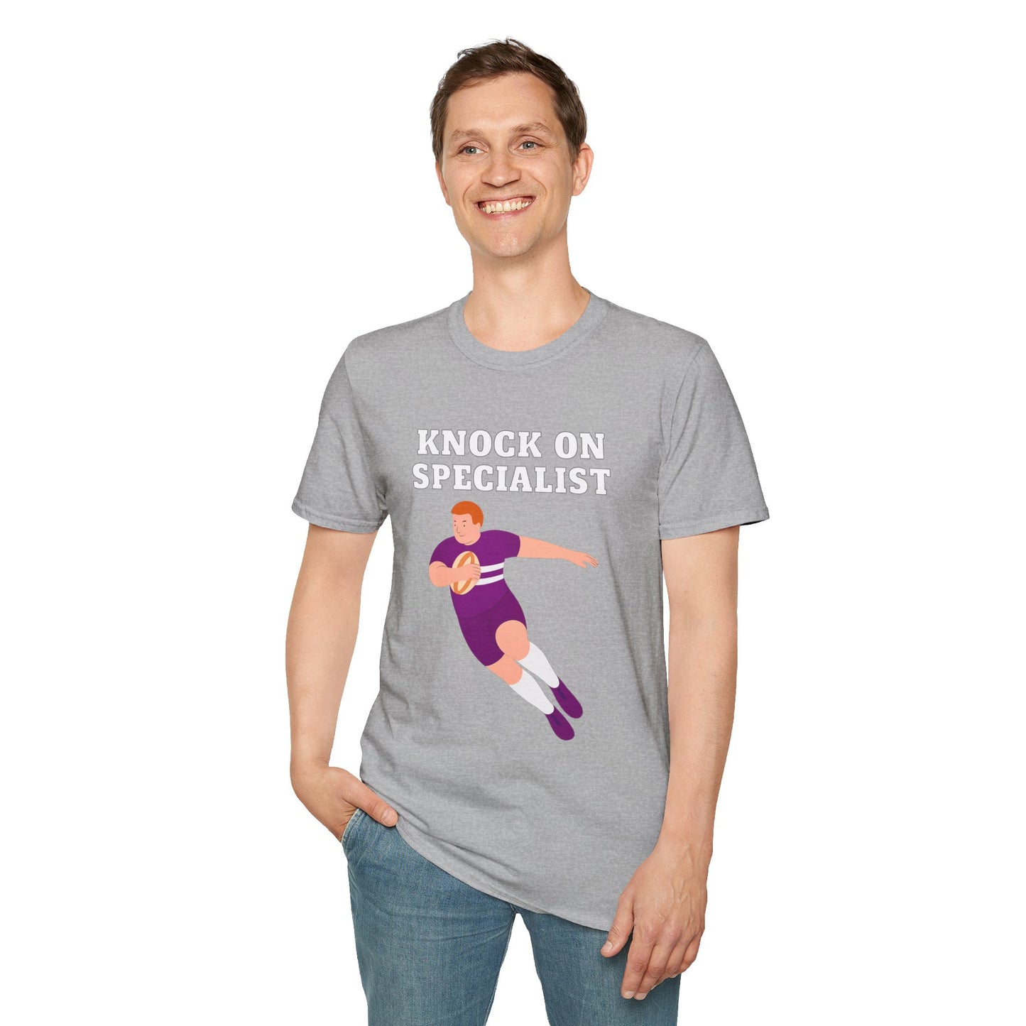 Knock On Specialist - Unisex Softstyle T-Shirt