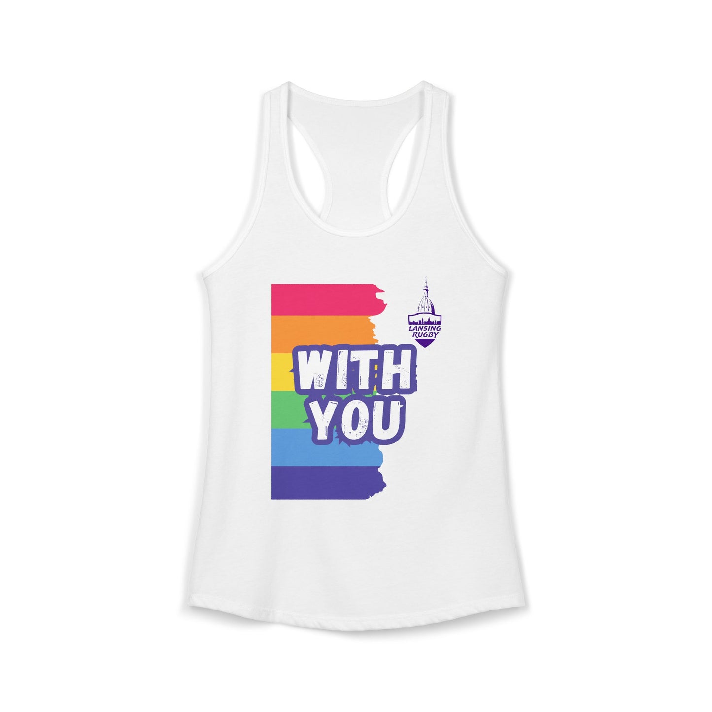 Lansing Rugby Pride - Women's Ideal Racerback Tank