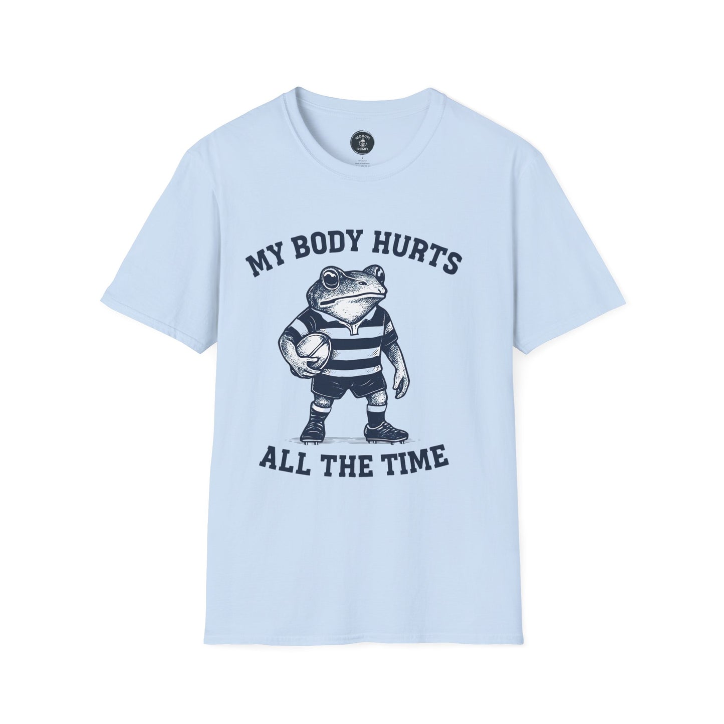 My Body Hurts All The Time - Rugby Frog T-Shirt