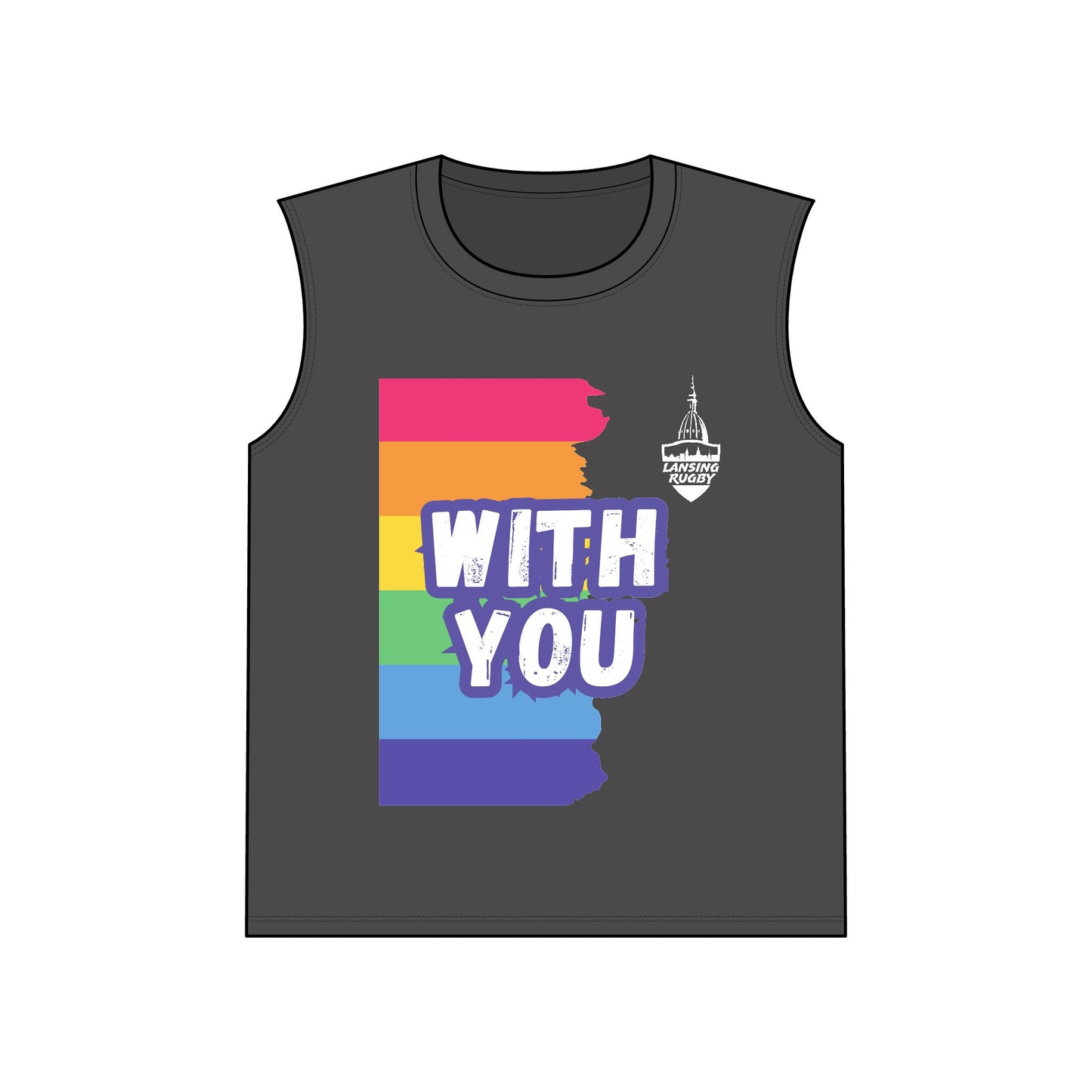 Lansing Rugby Pride - Performance Sleeveless Tee