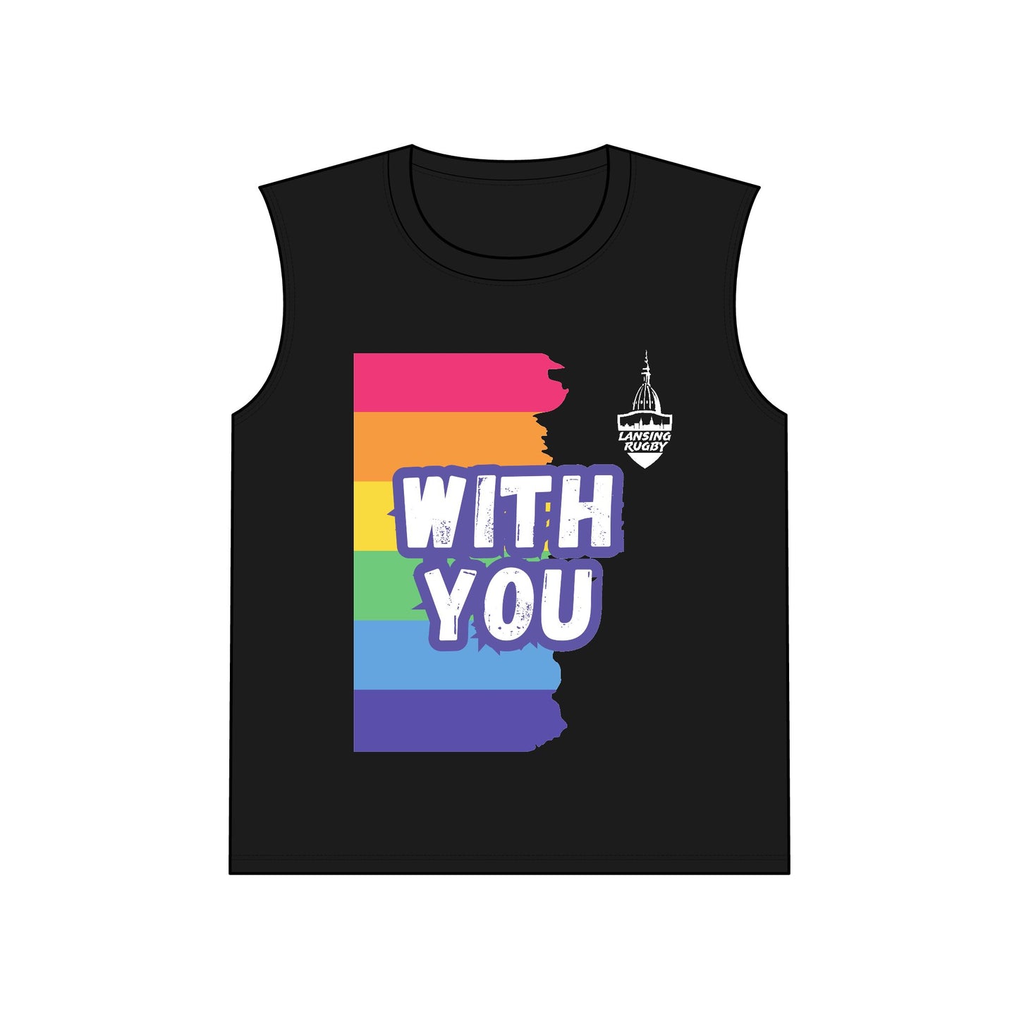 Lansing Rugby Pride - Performance Sleeveless Tee