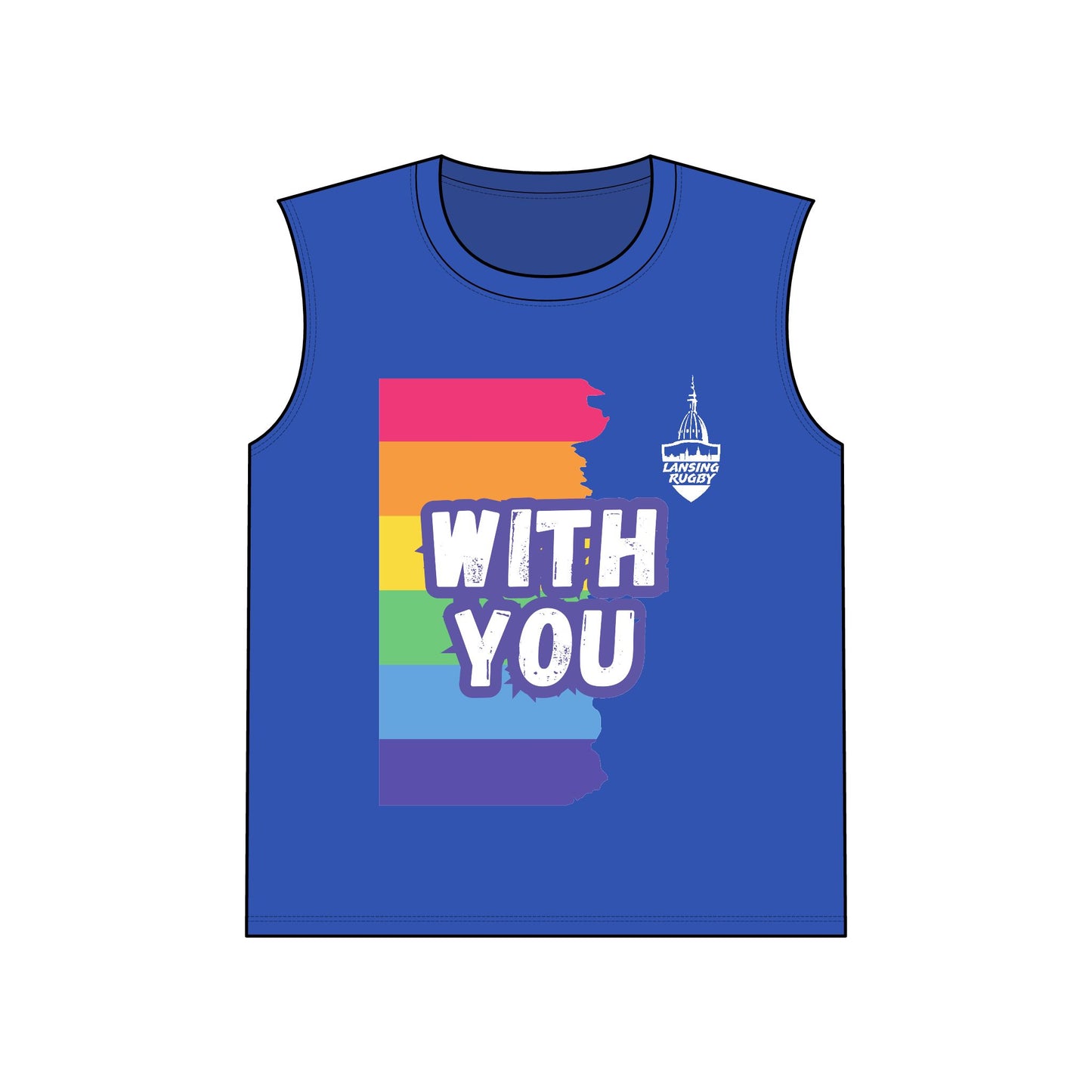 Lansing Rugby Pride - Performance Sleeveless Tee