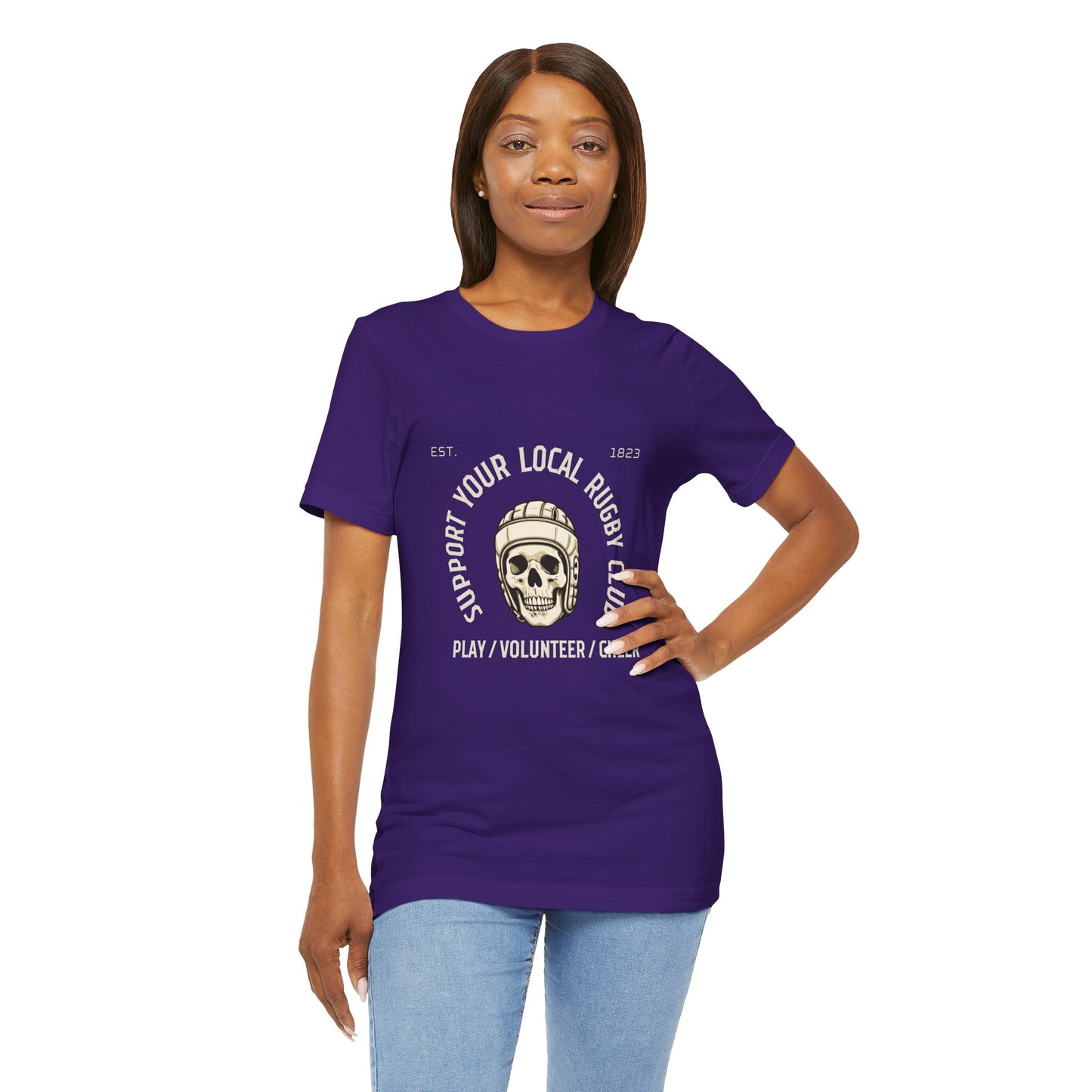 Support Your Local Rugby Club - Unisex Jersey Short Sleeve Tee
