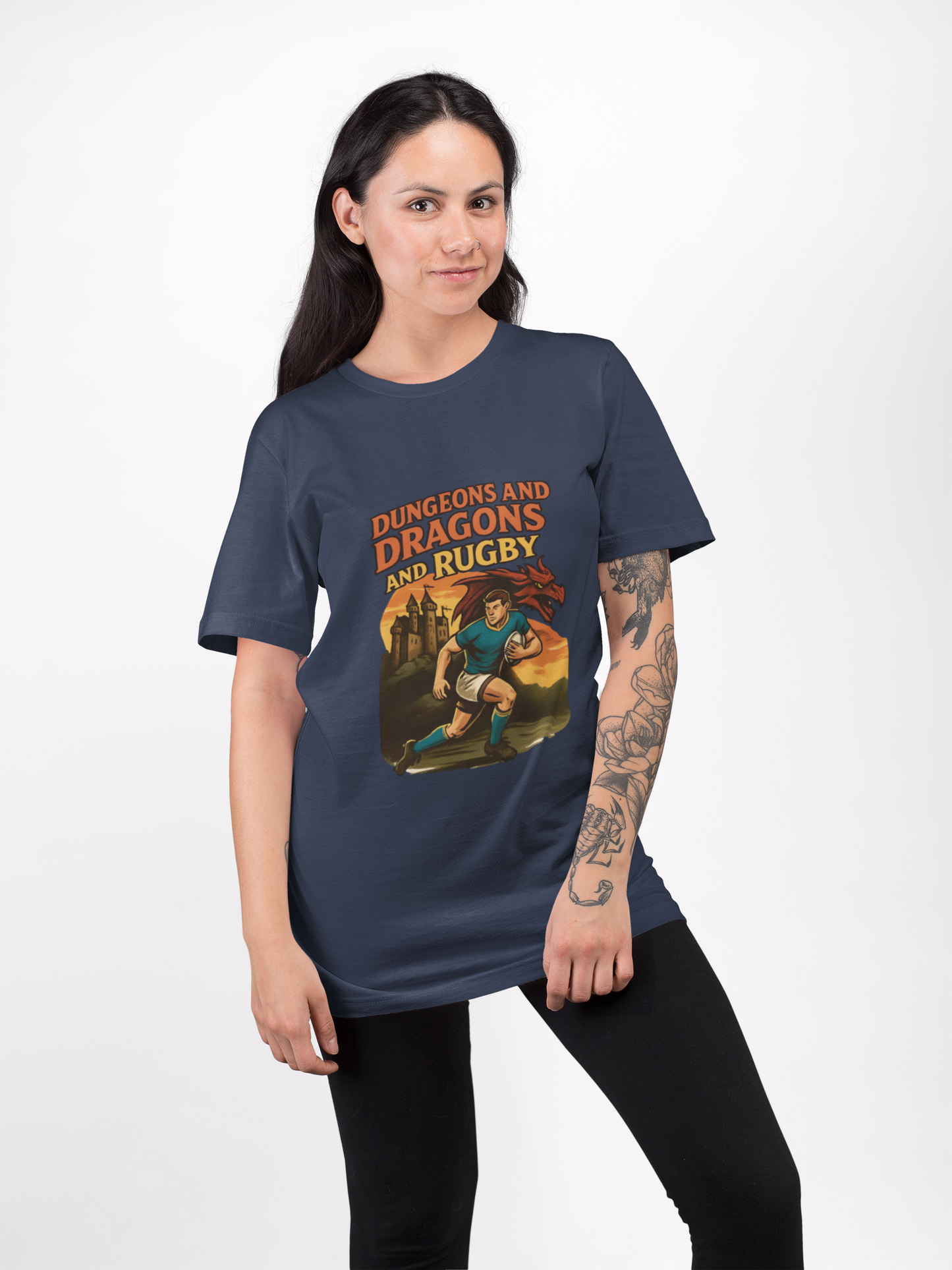 Dungeons and Dragons and Rugby Unisex T-Shirt