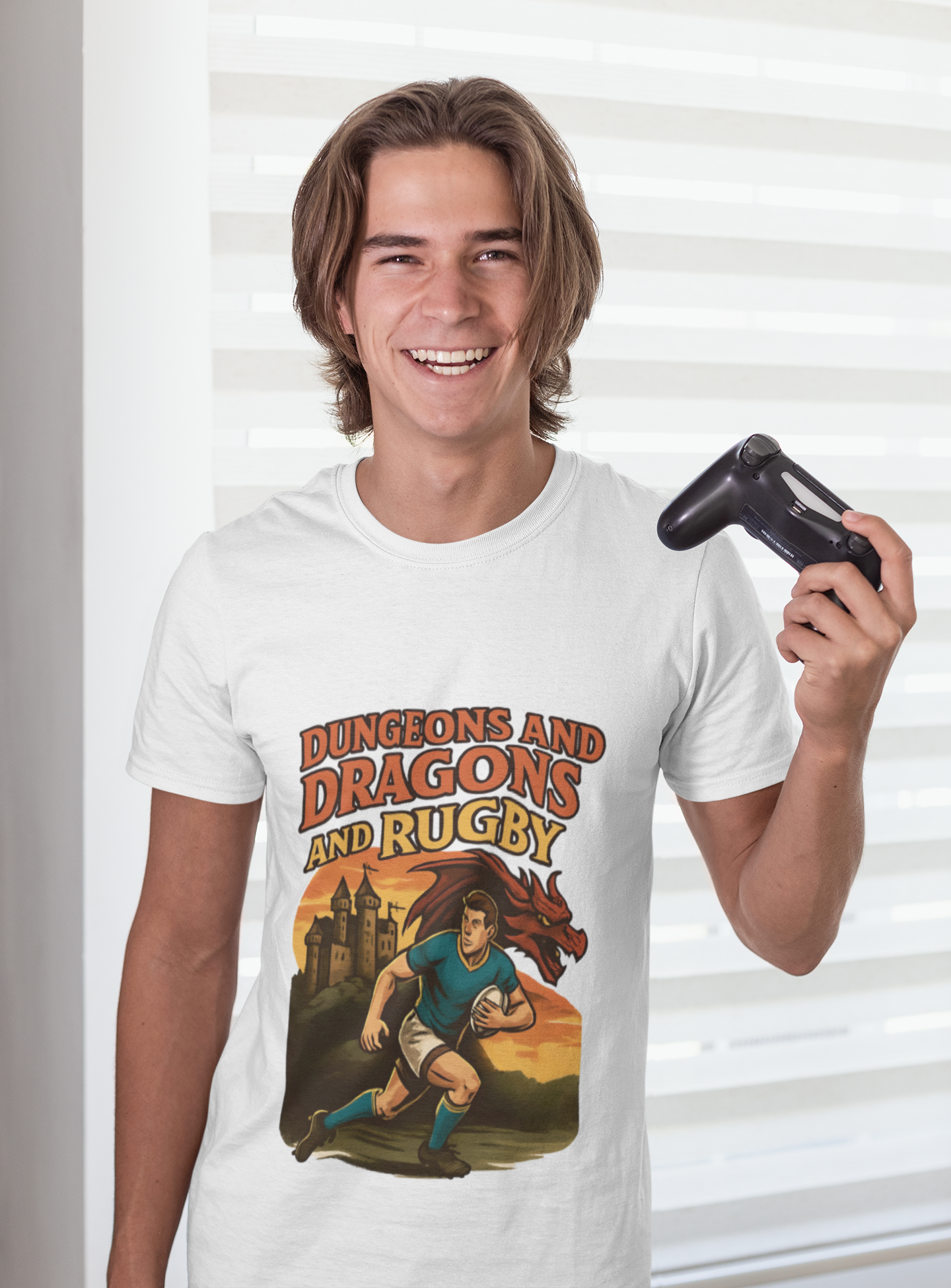 Dungeons and Dragons and Rugby Unisex T-Shirt