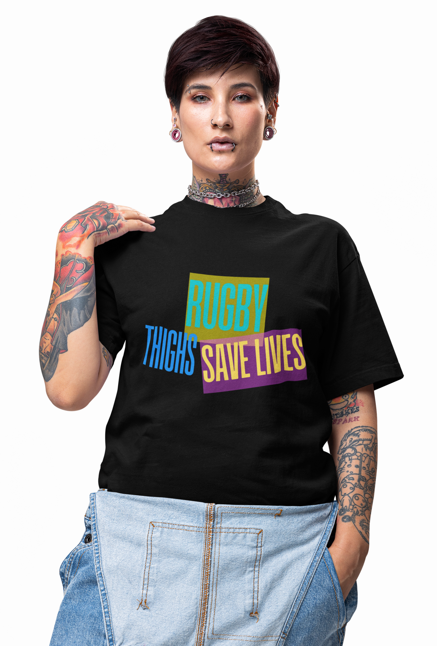 Rugby Thighs Save Lives - Unisex Jersey Short Sleeve Tee