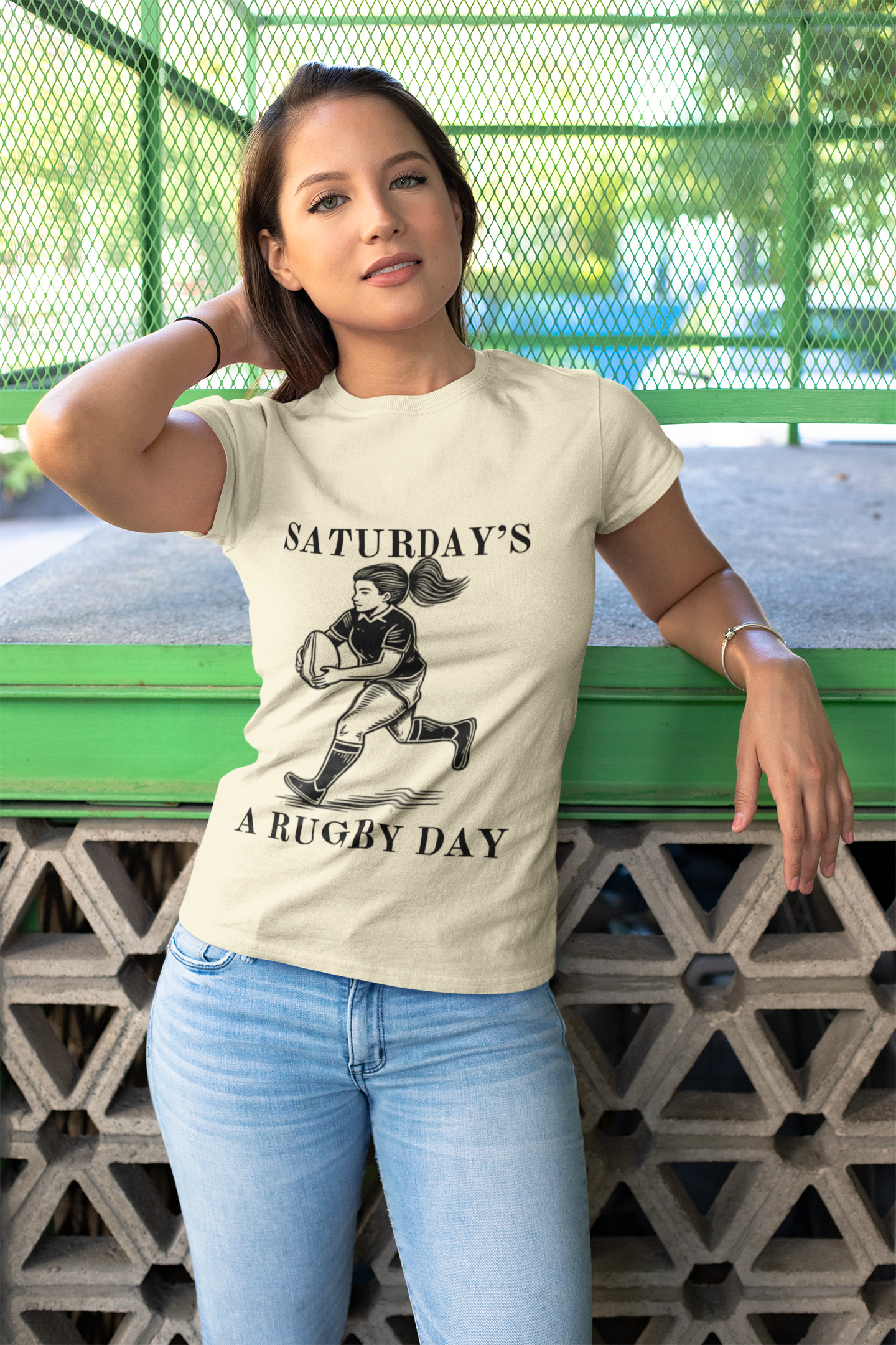 Saturday is for (Woman's) Rugby - Woman's Cut Soft Style Tee