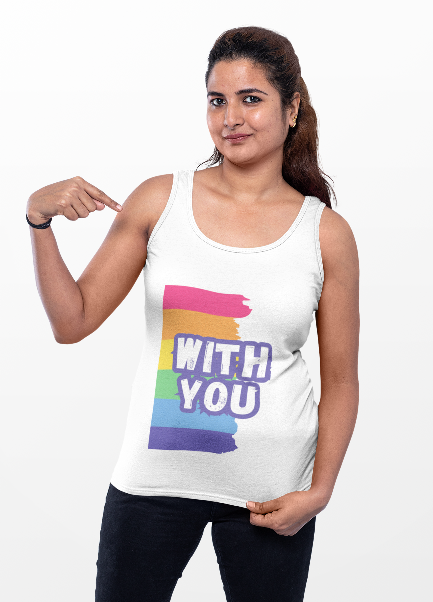 With You - Unisex Jersey Tank
