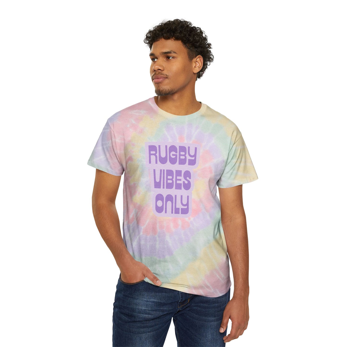 Rugby Vibes Only - Tie Dye Adult Unisex T-Shirt