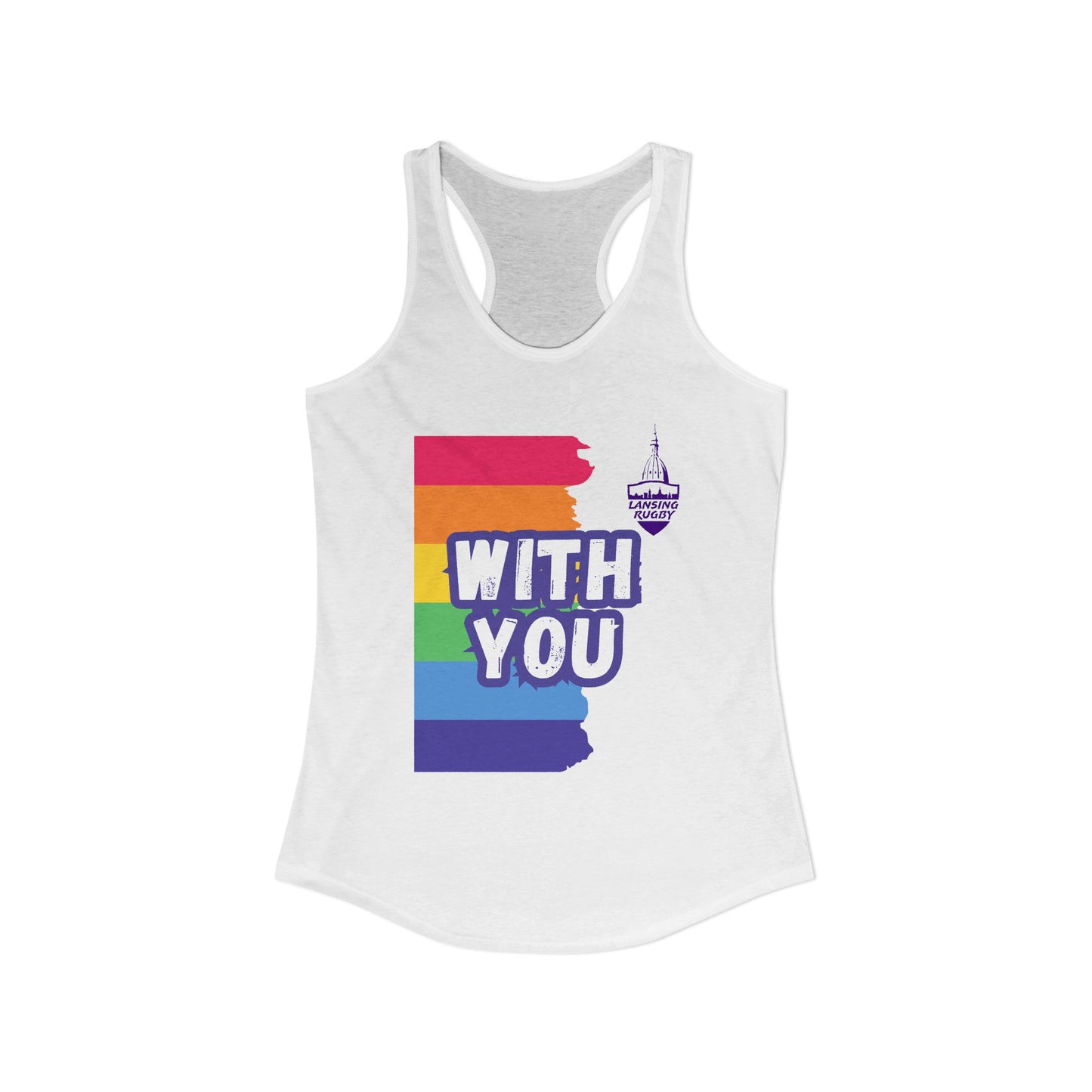 Lansing Rugby Pride - Women's Ideal Racerback Tank