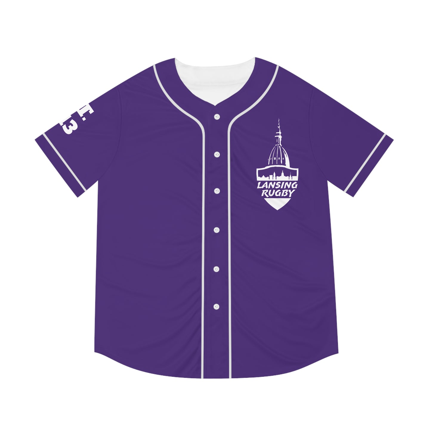 Lansing Rugby - Men's Baseball Jersey
