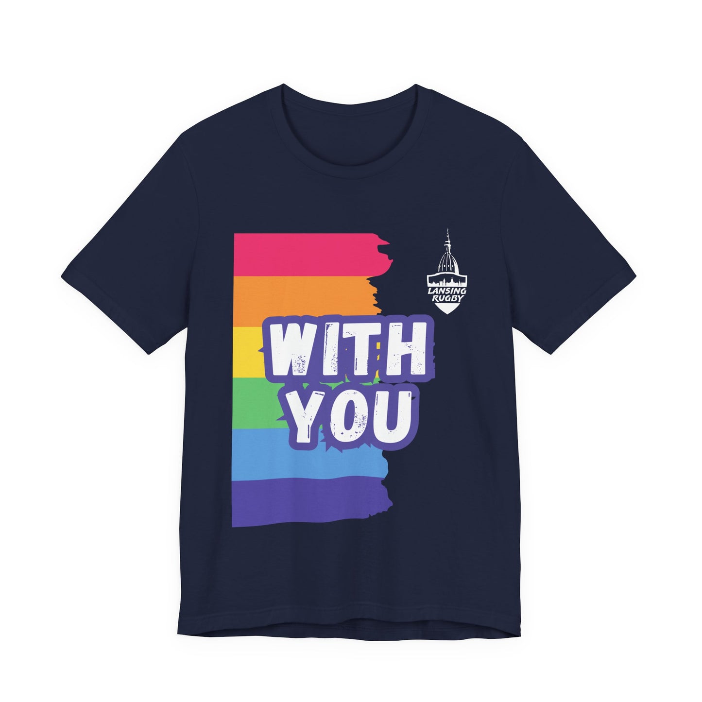 With You (Lansing Rugby ) - Unisex Jersey Short Sleeve Tee