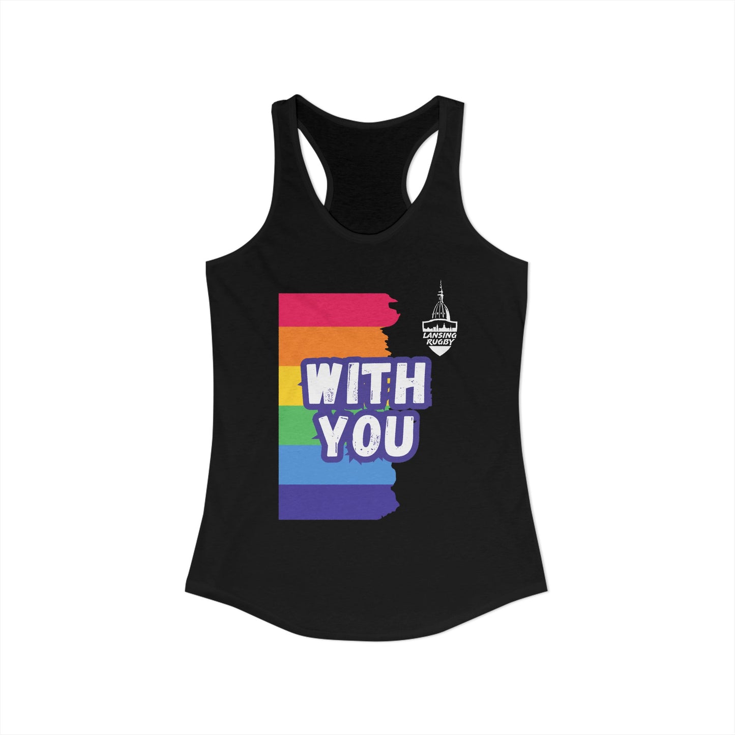 Lansing Rugby Pride - Women's Ideal Racerback Tank