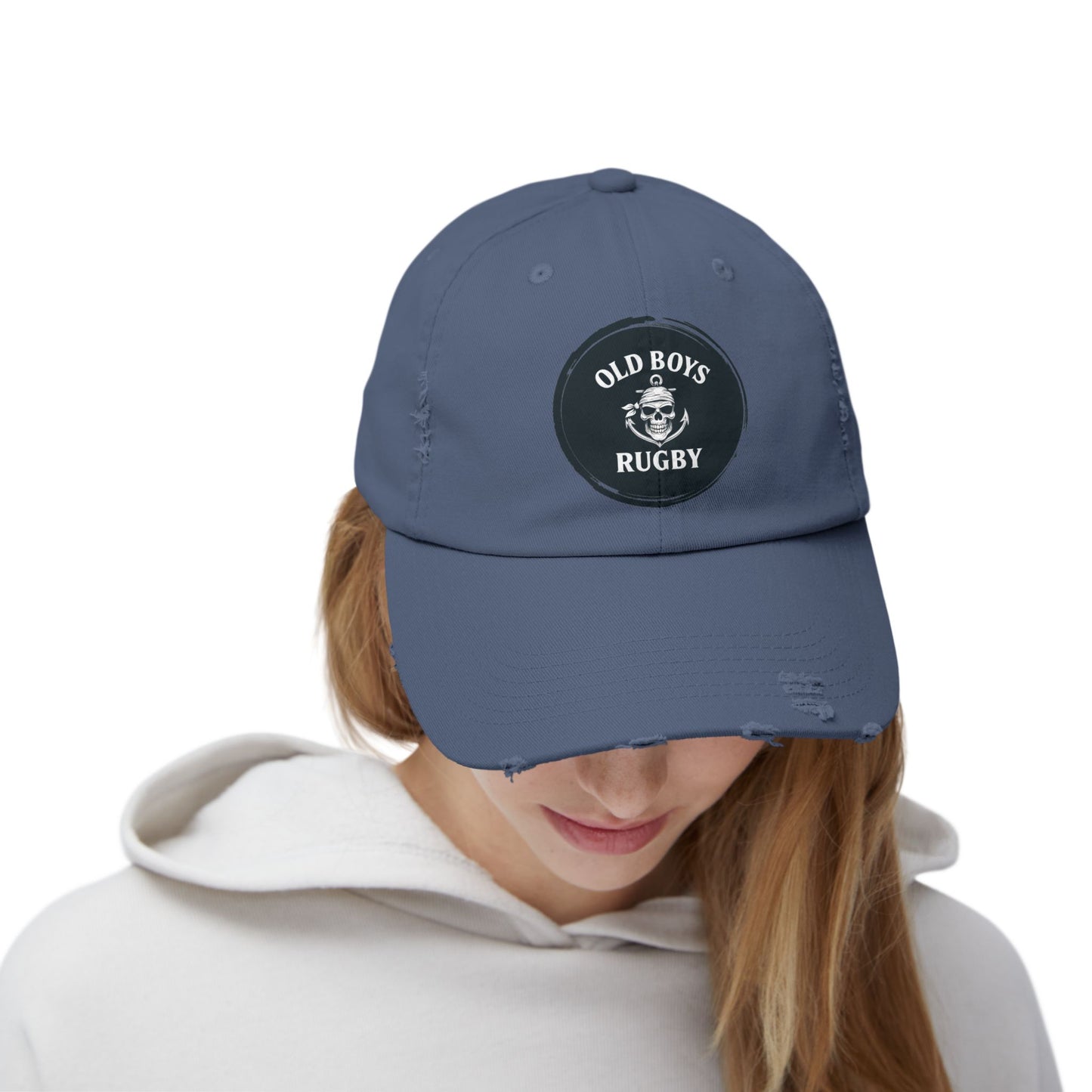 Old Boys Logo - Unisex Distressed Cap