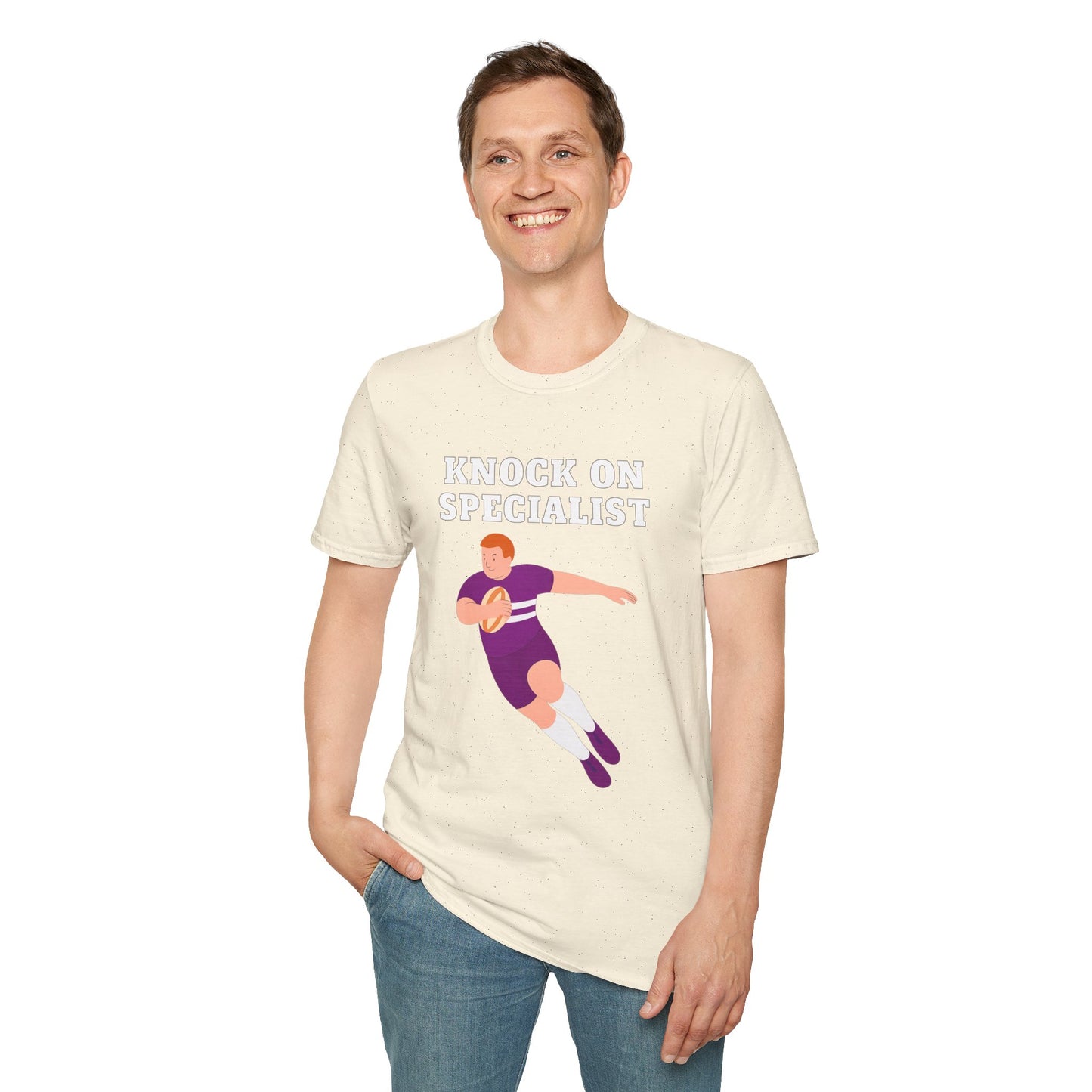 Knock On Specialist - Unisex Softstyle T-Shirt