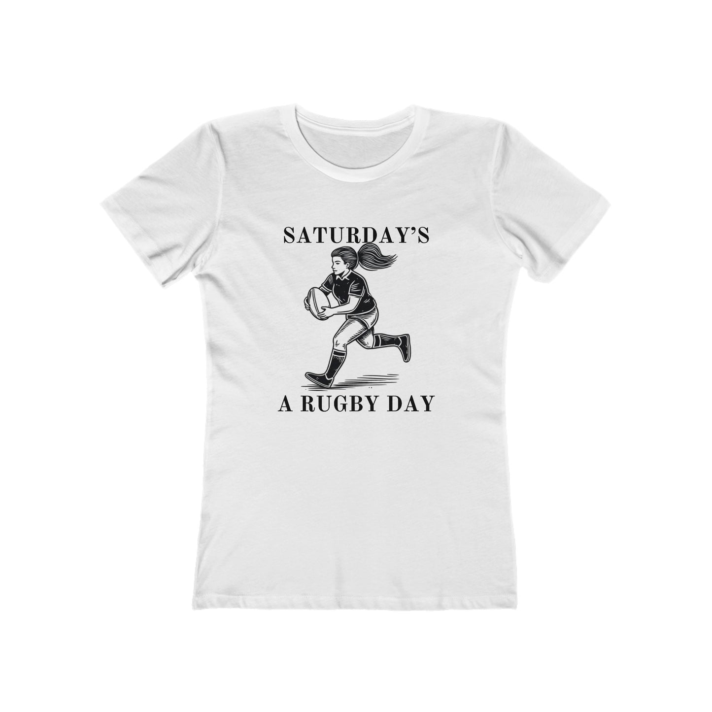 Saturday is for (Woman's) Rugby - Woman's Cut Soft Style Tee