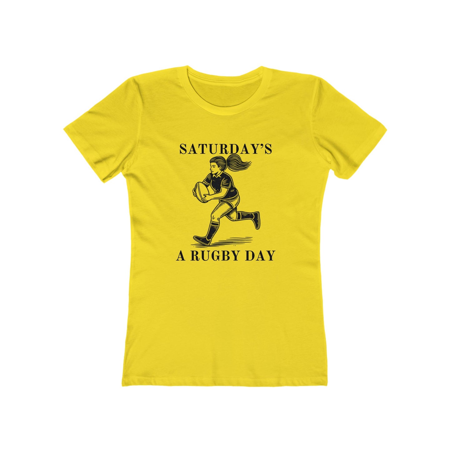 Saturday is for (Woman's) Rugby - Woman's Cut Soft Style Tee