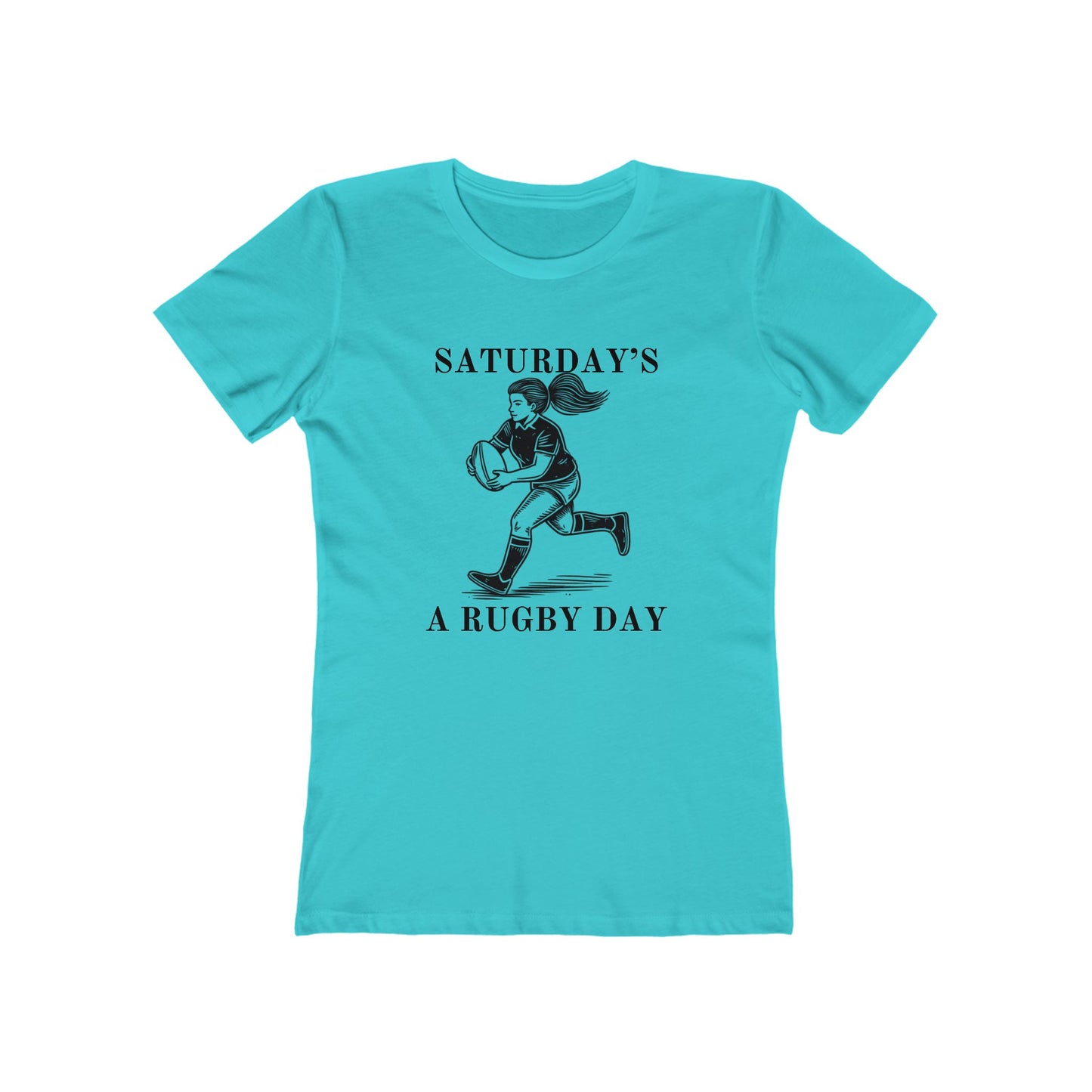 Saturday is for (Woman's) Rugby - Woman's Cut Soft Style Tee