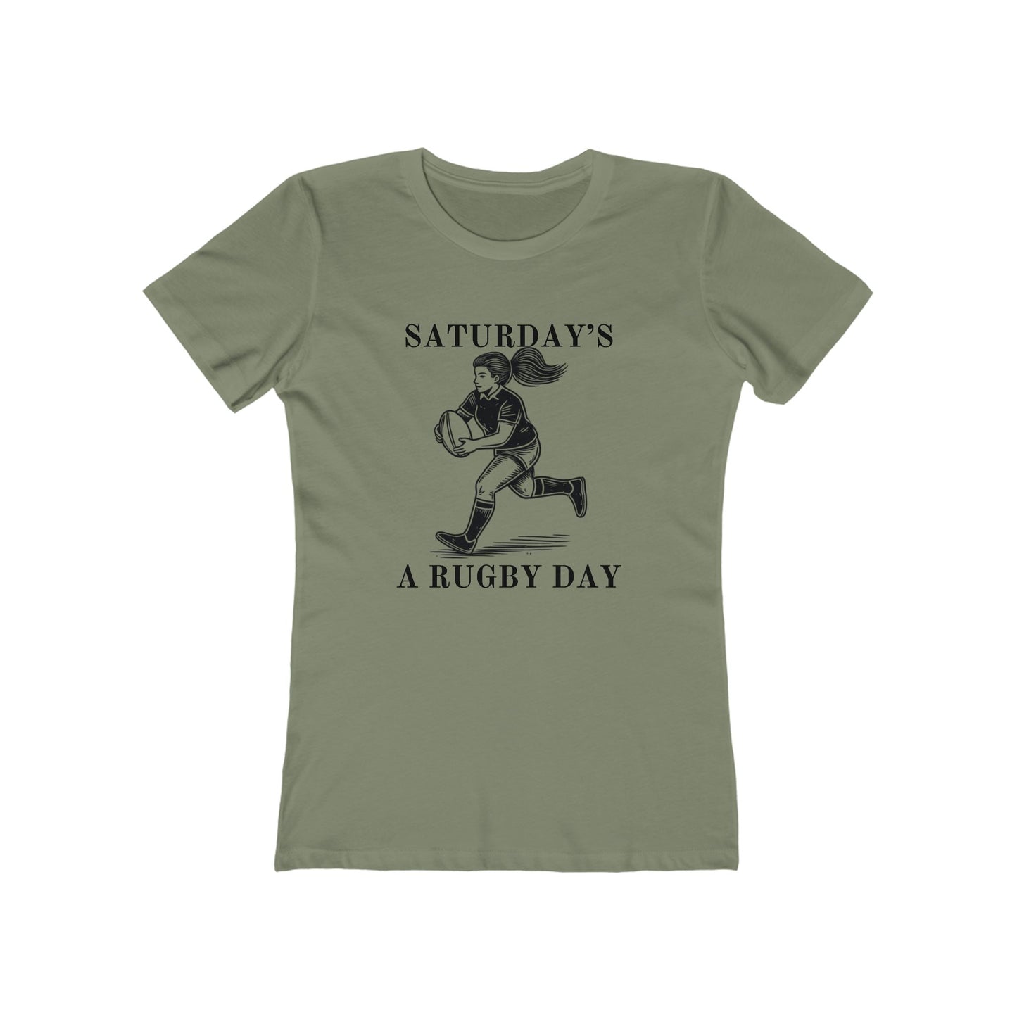 Saturday is for (Woman's) Rugby - Woman's Cut Soft Style Tee