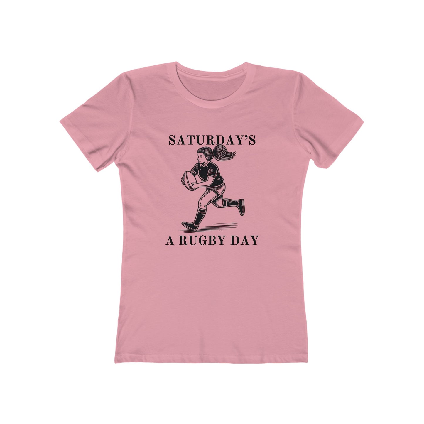 Saturday is for (Woman's) Rugby - Woman's Cut Soft Style Tee