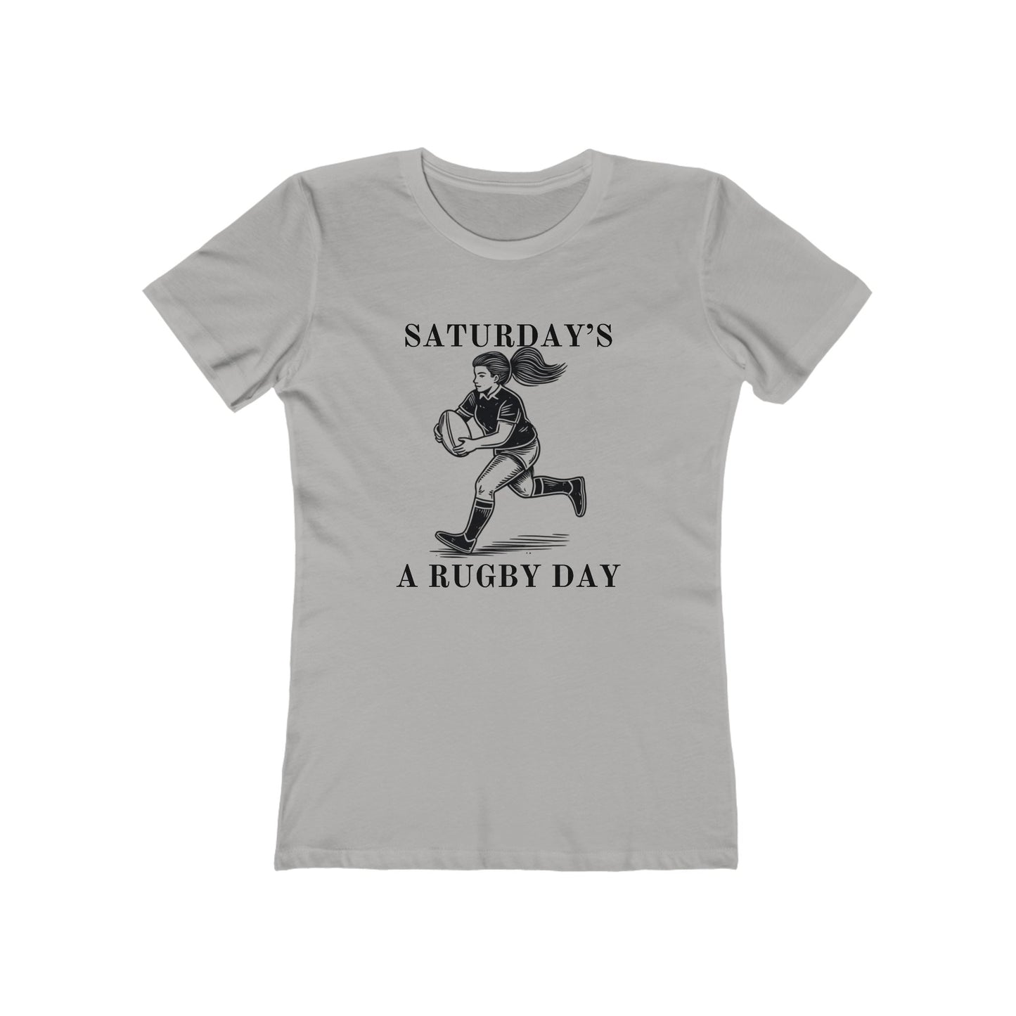 Saturday is for (Woman's) Rugby - Woman's Cut Soft Style Tee