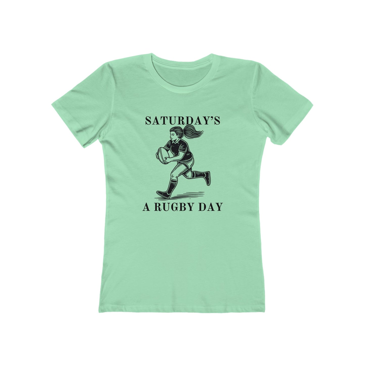 Saturday is for (Woman's) Rugby - Woman's Cut Soft Style Tee