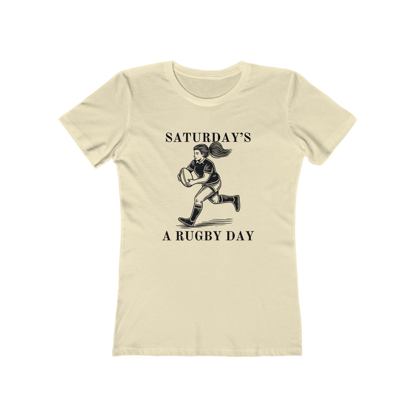 Saturday is for (Woman's) Rugby - Woman's Cut Soft Style Tee