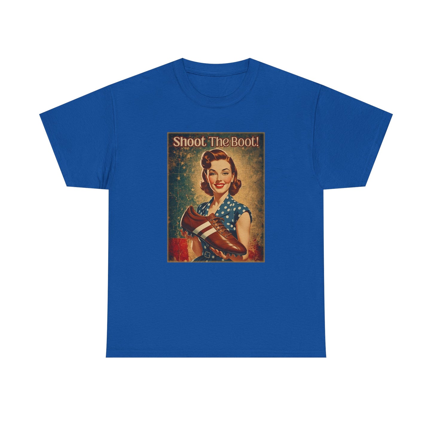 Shoot the Boot Vintage Style Unisex Heavy Cotton Tee