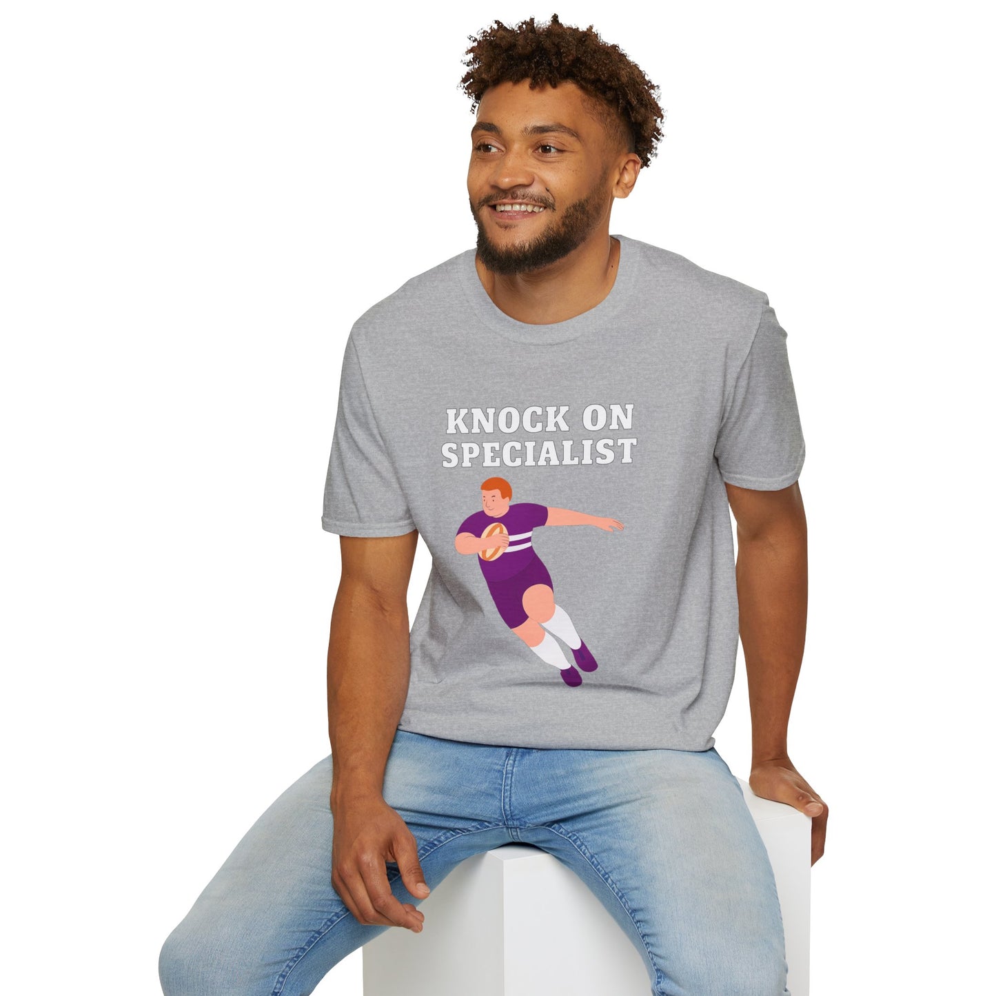 Knock On Specialist - Unisex Softstyle T-Shirt