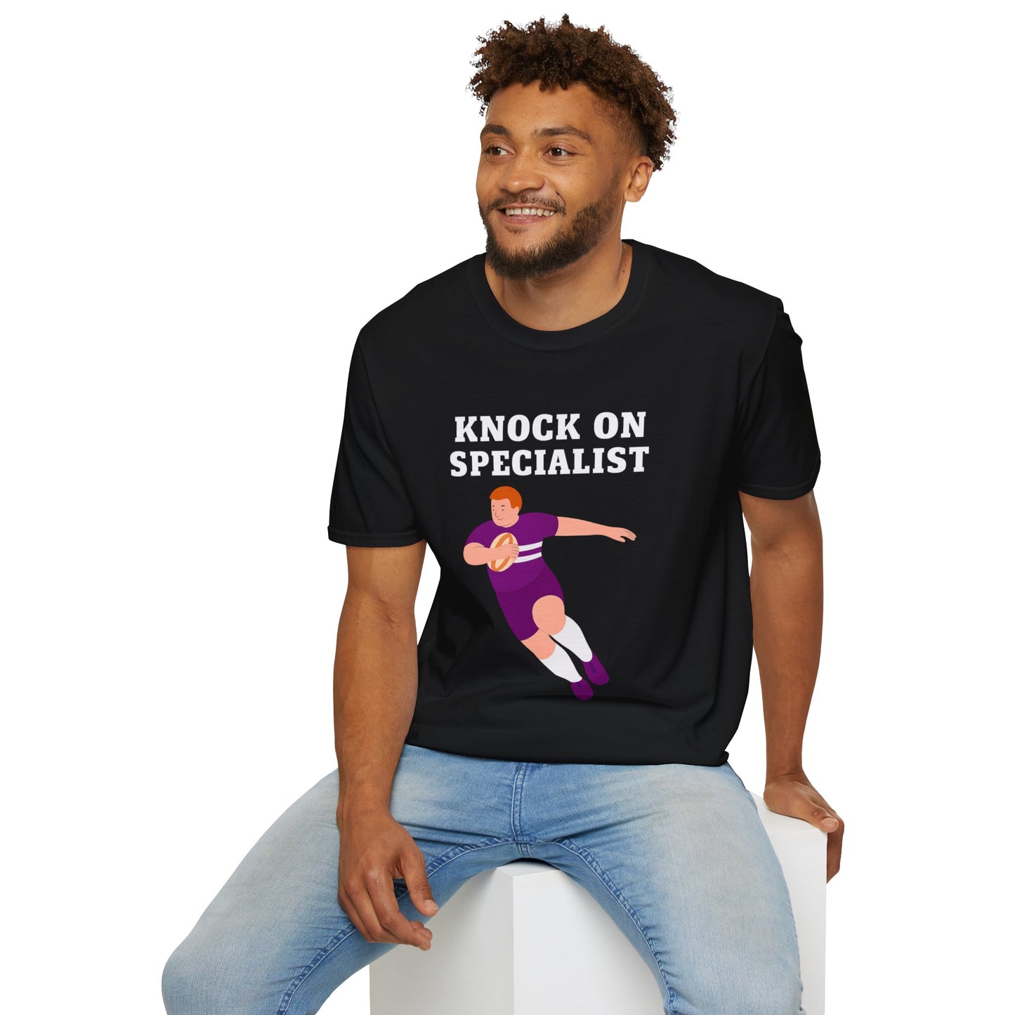 Knock On Specialist - Unisex Softstyle T-Shirt