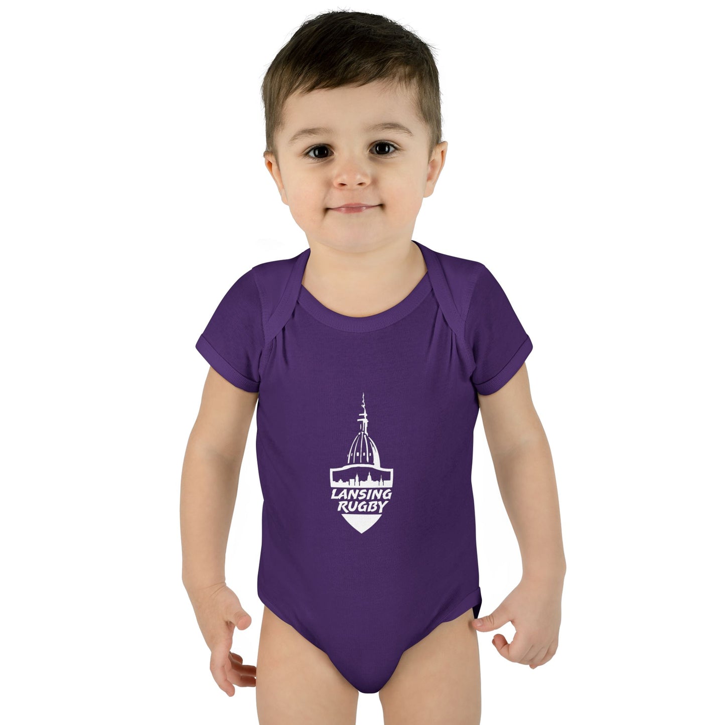 Lansing Rugby "I'm Told I Like Rugby" - Infant Baby Rib Bodysuit