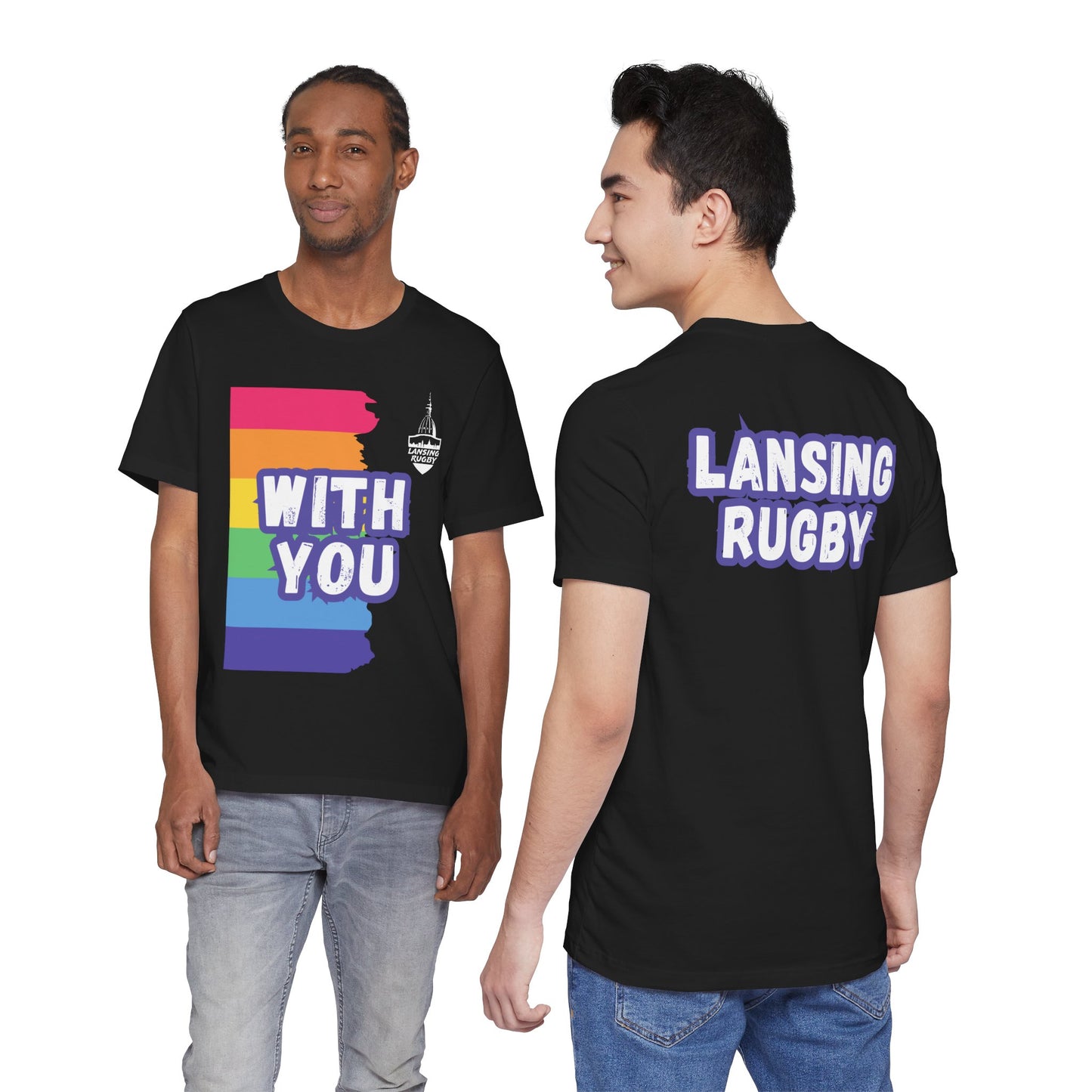 With You (Lansing Rugby ) - Unisex Jersey Short Sleeve Tee